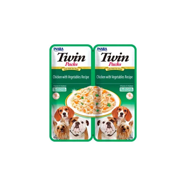 Churu Twin Packs Receta Pollo con Verduras para Perros