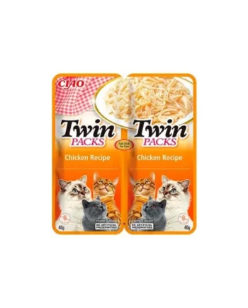 Churu Twin Packs Receta Pollo en Caldo de Pollo para Gatos