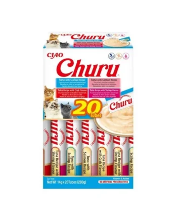Churu Variedades de Atún con Marisco Gato