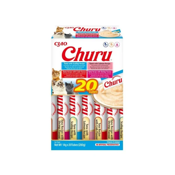 Churu Variedades de Atún con Marisco Gato