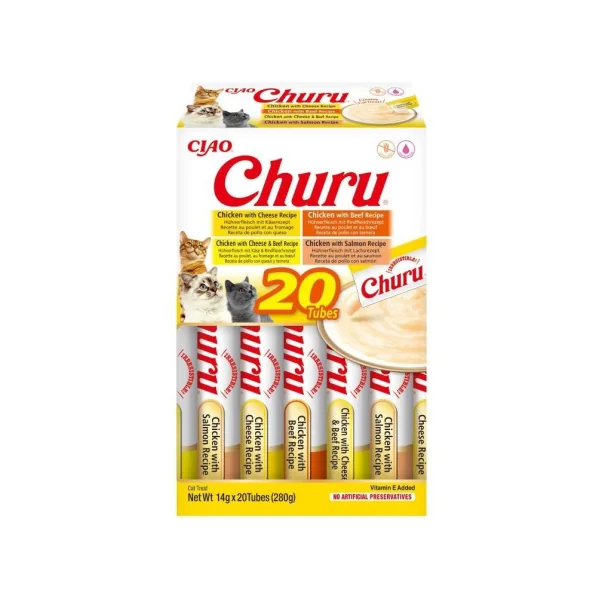 Churu Variedades de Pollo con Ternera Gato