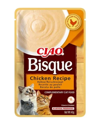 Ciao Bisque Sobre de Pollo – Puré cremoso para gatos