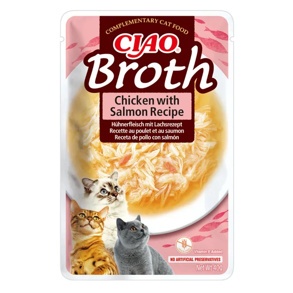 Ciao Churu Broth - Pollo con Salmón 40g