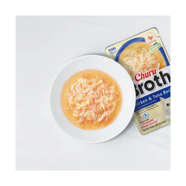 Ciao Churu Broth - Pollo con Salmón 40g