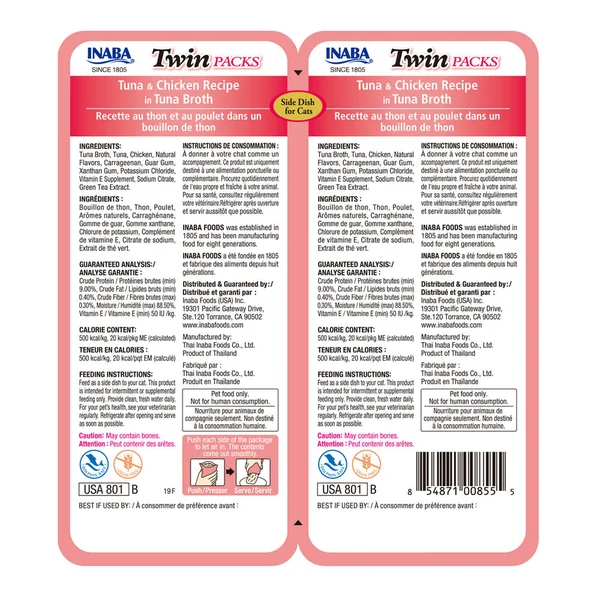 Ciao Churu Twin Packs - Pollo y Atún en caldo