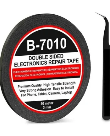 Cinta adhesiva B7010 doble cara para moviles 50 m 3 mm Negro