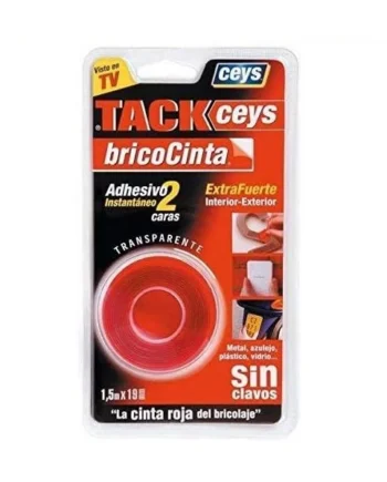 Cinta adhesiva dos caras Tack Ceys 19 mm 1.5 M