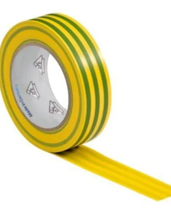 Cinta aislante de 19x0.15mm 20 M Verde-Amarillo