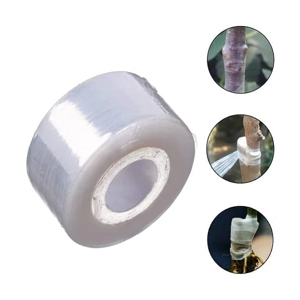 Cinta de injerto estirable autoadhesivo biodegradable 100 m 25 mm Transparente