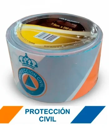 Cinta Proteccion Civil Balizamiento 7.5 cm x 200 m