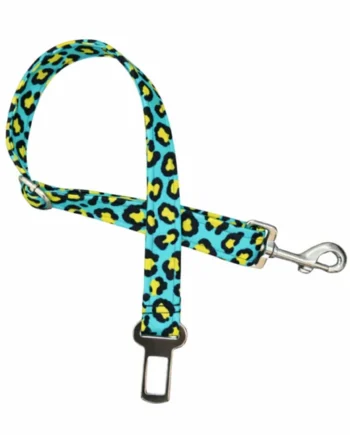 Cinturon de Seguridad Leopardo Amarillo