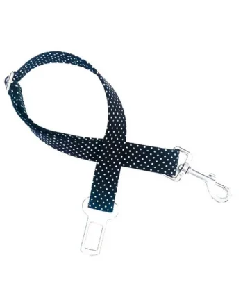 Cinturón de Seguridad Modelo Topitos Negro