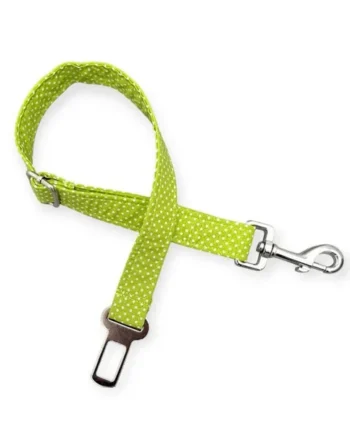 Cinturón de Seguridad Modelo Topitos Pistacho