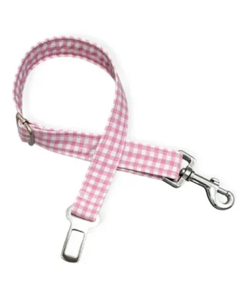 Cinturón de Seguridad Modelo Vichy Rosa