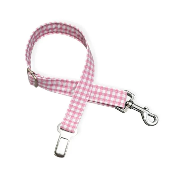 Cinturón de Seguridad Modelo Vichy Rosa