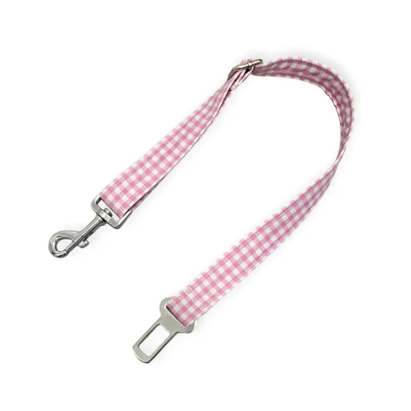 Cinturón de Seguridad Modelo Vichy Rosa