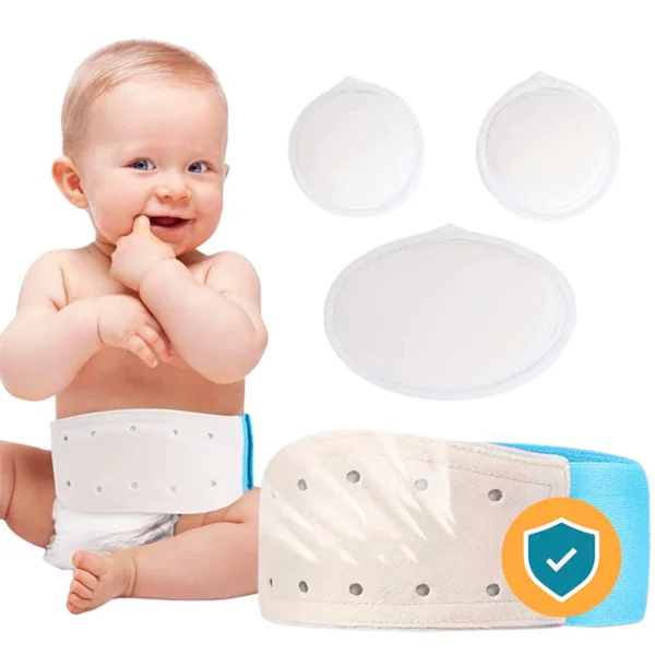 Cinturón Hernia Umbilical para Bebés con 3 Almohadillas