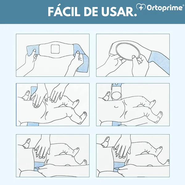 Cinturón Hernia Umbilical para Bebés con 3 Almohadillas