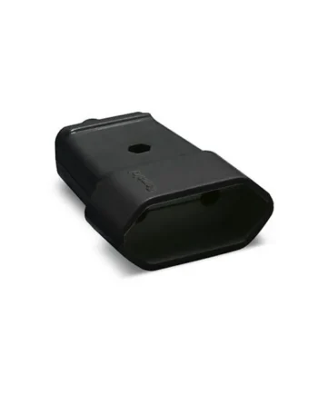 Clavija enchufe bipolar recto hembra 10A 250V Negro