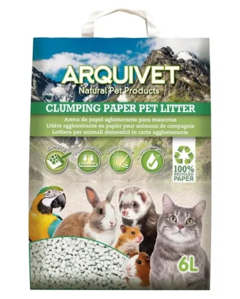Clumping Paper Pet Litter – Arena aglomerante de papel para pequeñas mascotas