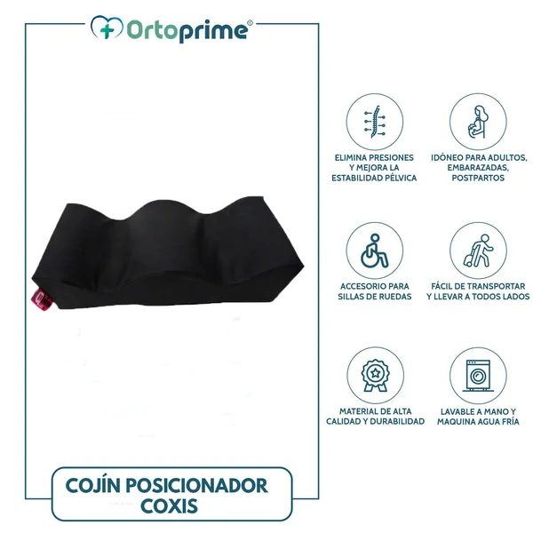 Cojín Coxis | Posicionador Antideslizante para Glúteos