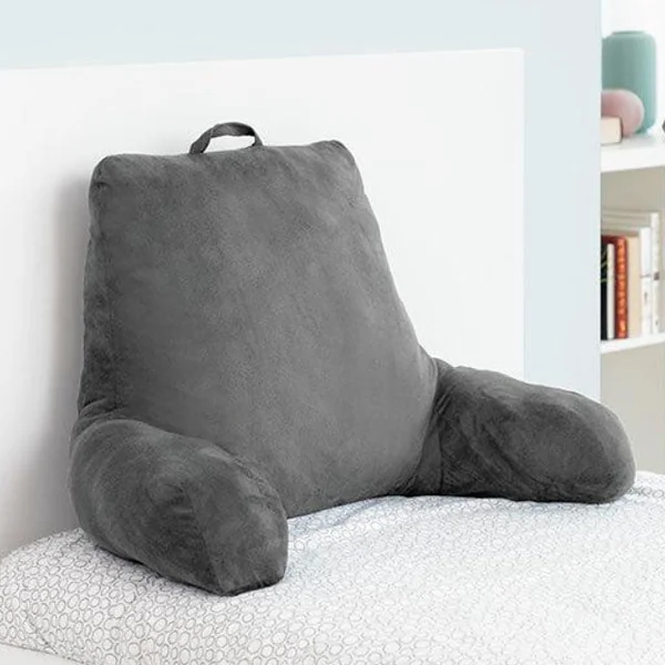 Cojín de Lectura Ergonómico de Algodón con Apoyabrazos