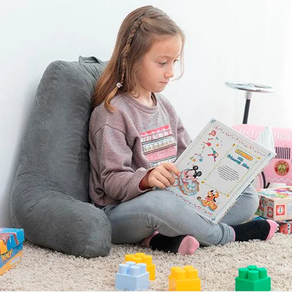 Cojín de Lectura Ergonómico de Algodón con Apoyabrazos