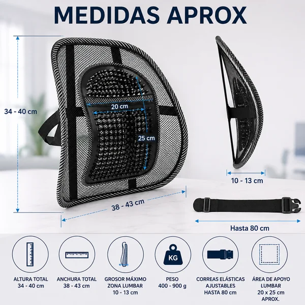 Cojín Lumbar Silla Para Silla De Oficina o Coche