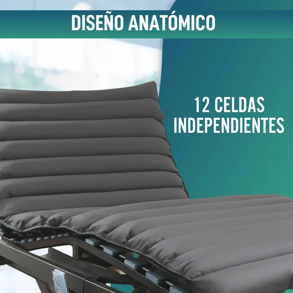 Colchón Antiescaras Cama 90x190x10cm | Colchón Escaras 12 Celdas