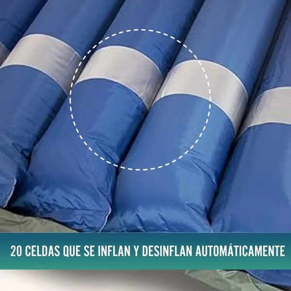 Colchón Antiescaras Celdas Intercambiables Compresor PROTECTIVE