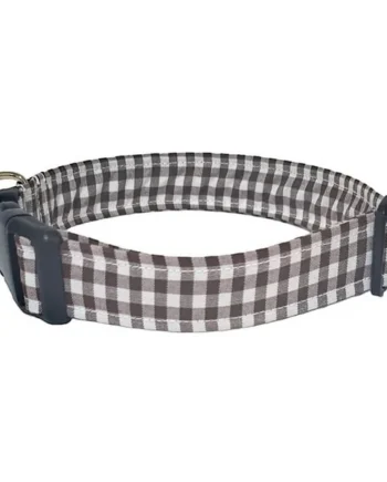 Collar de Nylon para Perro Click Vichy Chocolate