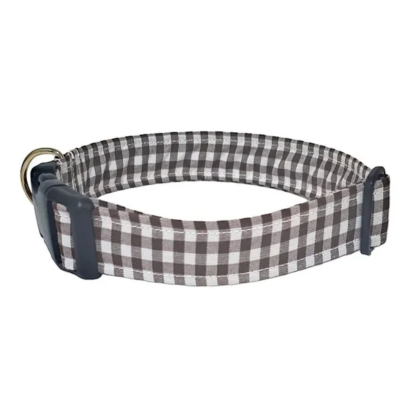 Collar de Nylon para Perro Click Vichy Chocolate