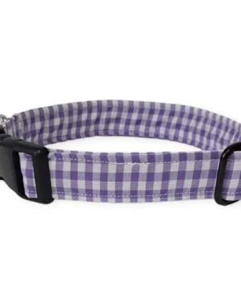 Collar de Nylon para Perro Click Vichy Lila