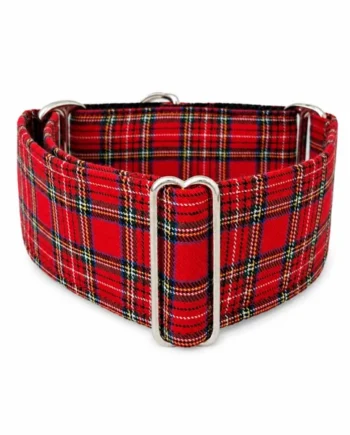 Collar Martingale Escocés Rojo para perros