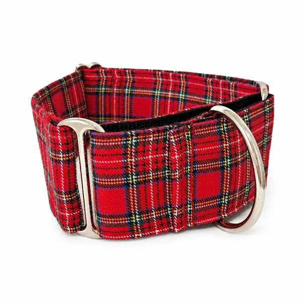 Collar Martingale Escocés Rojo para perros