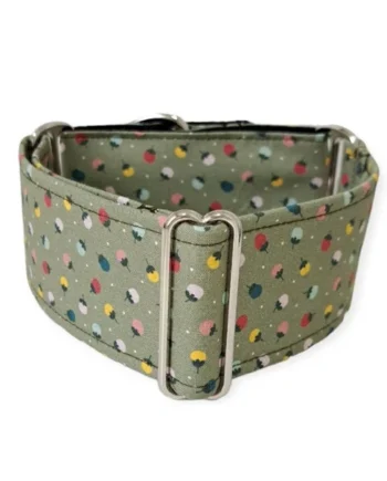 Collar Martingale Fresas Verde para perros