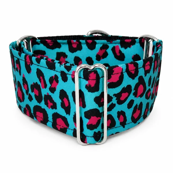 Collar Martingale Leopardo Rosa