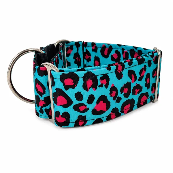 Collar Martingale Leopardo Rosa