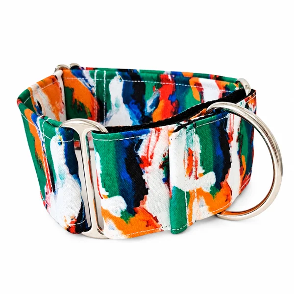 Collar Martingale Pintura Abstracta para perros