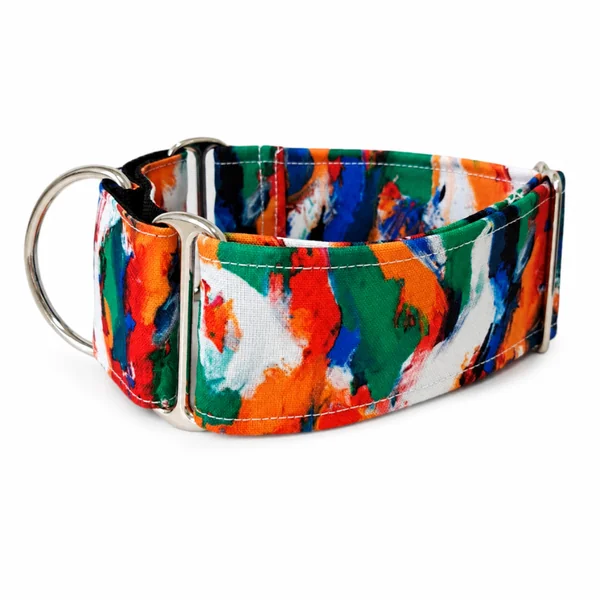 Collar Martingale Pintura Abstracta para perros