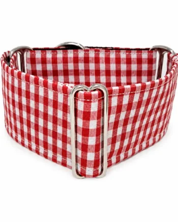 Collar Martingale Vichy Rojo