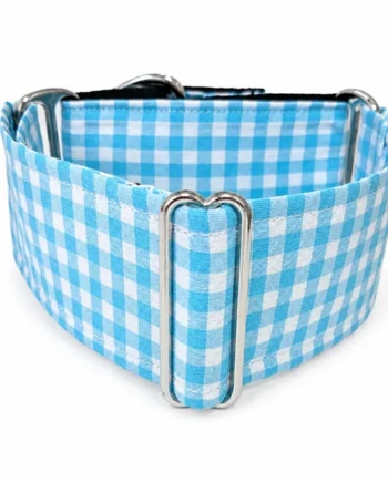 Collar Martingale Vichy Turquesa
