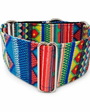 Collar Martingale Étnico Azul para perros