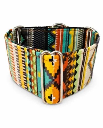 Collar Martingale Étnico Naranja para perros