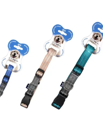 Collar Nylon Reflectante Ajustable Para Mascotas