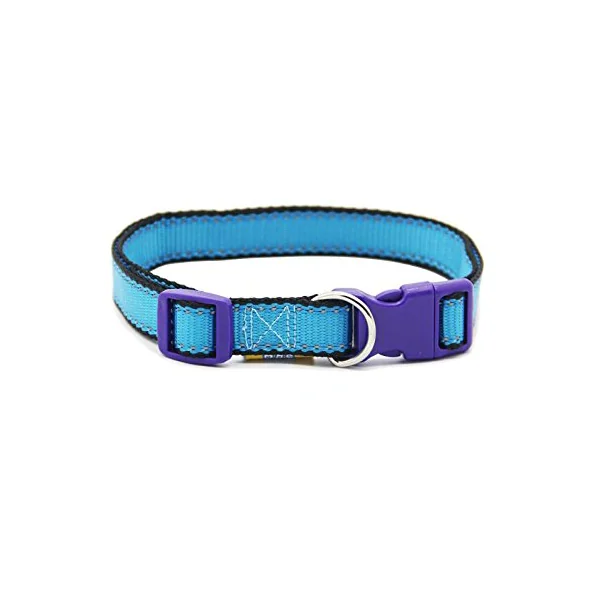 Collar Nylon Reflectante Ajustable Para Mascotas