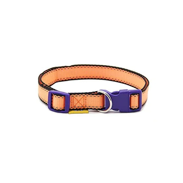 Collar Nylon Reflectante Ajustable Para Mascotas