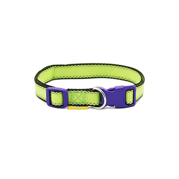 Collar Nylon Reflectante Ajustable Para Mascotas
