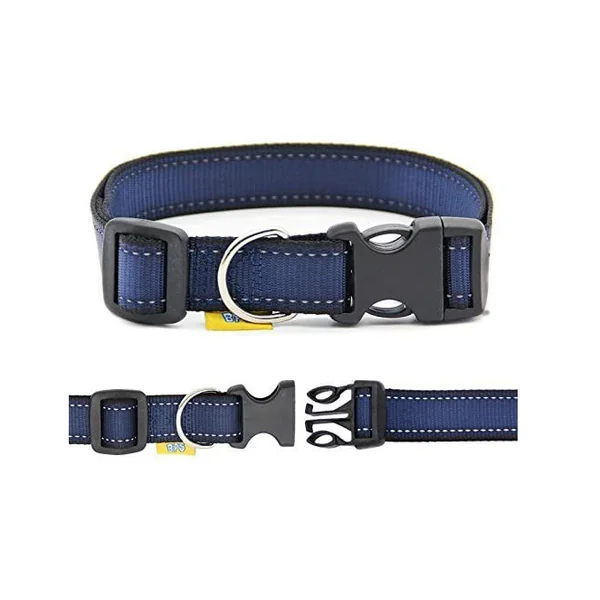 Collar Nylon Reflectante Ajustable Para Mascotas