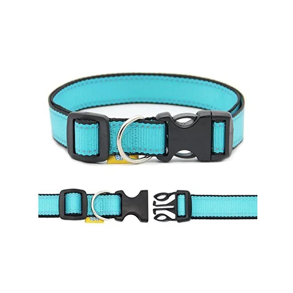 Collar Nylon Reflectante Ajustable Para Mascotas